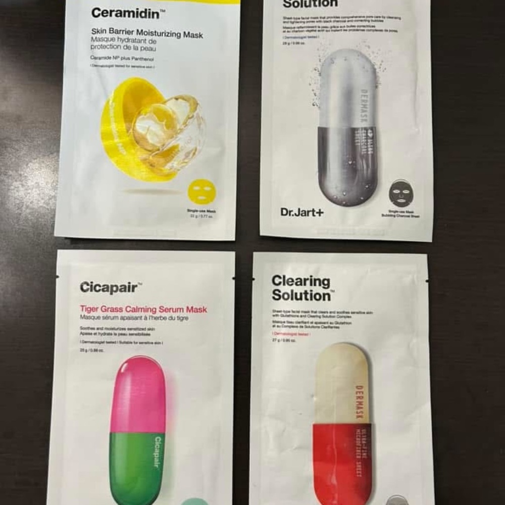 5 Skincare Mask Set - (2 ceramidin, 1 of each of the rest)